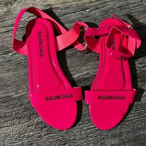 hot pink sandals